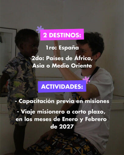 Chamberly JUnTOS Misión Internacional 2026